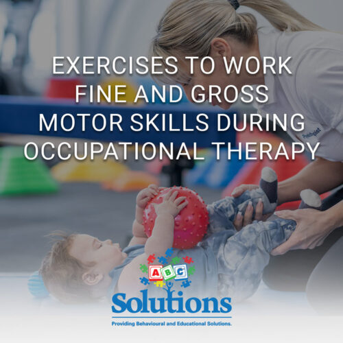 Child doing an activity